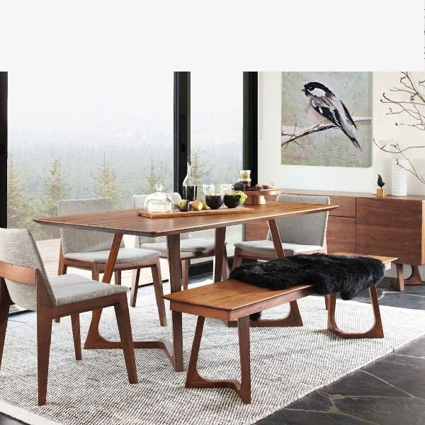 Modern teak clearance dining table